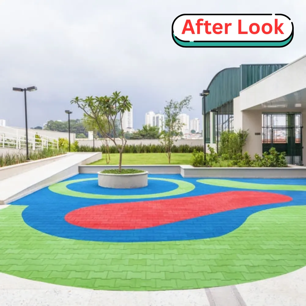 after installation of epdm flooring dubai