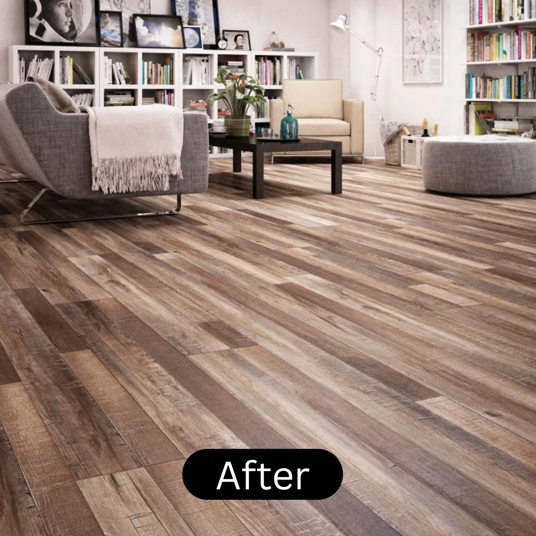 After installation of laminate flooring dubai