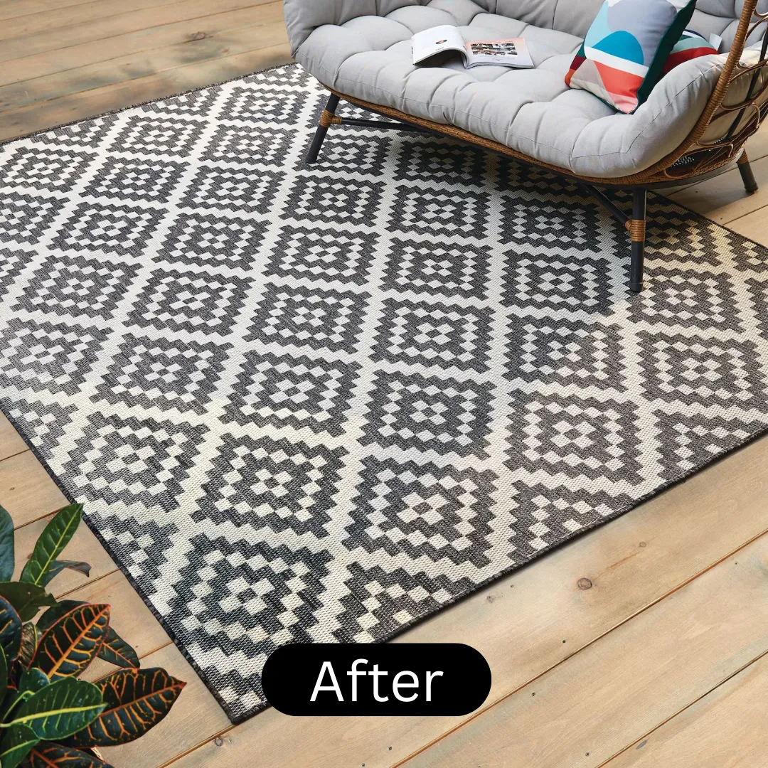 After installation of outdoor carpet UAE