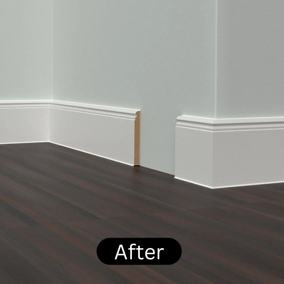 After installation of pvc skirting Dubai