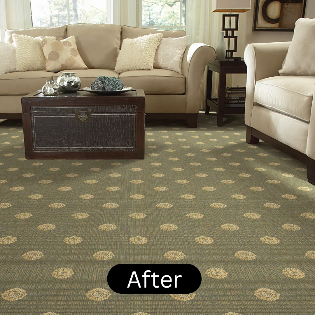 After installation of wall to wall carpet dubai