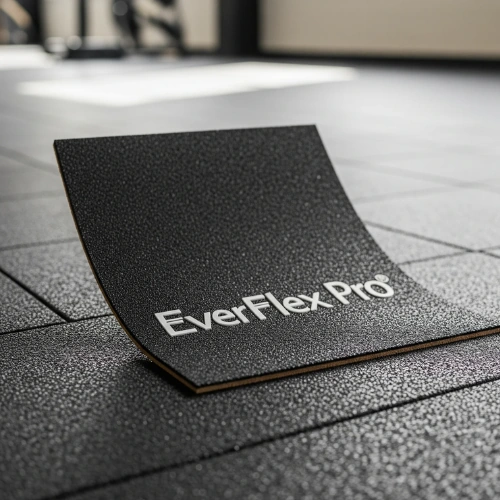 Black rubber flooring tiles for Dubai parking area